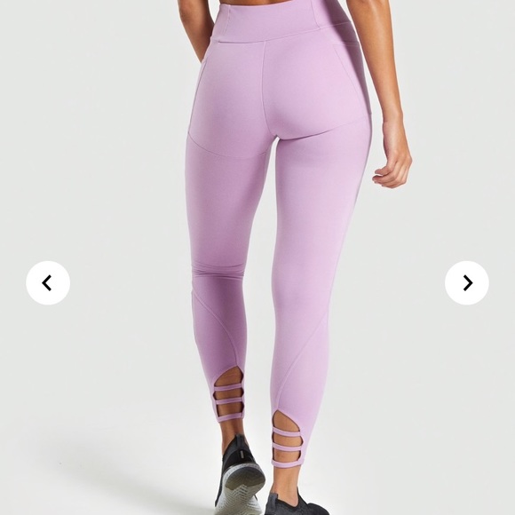 GymShark NWT Poise Leggings in Pastel Grape - Picture 3 of 7